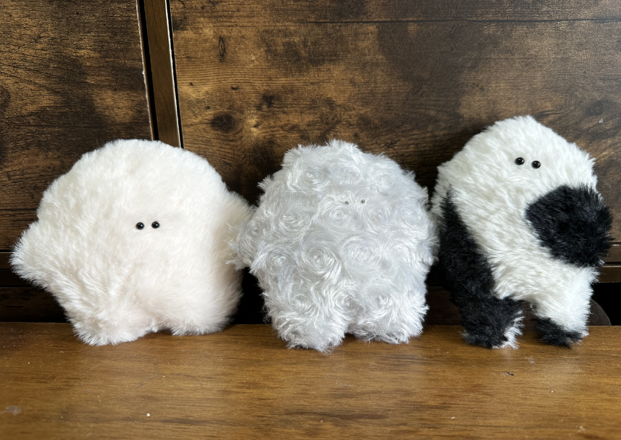 制作したぬいぐるみの写真